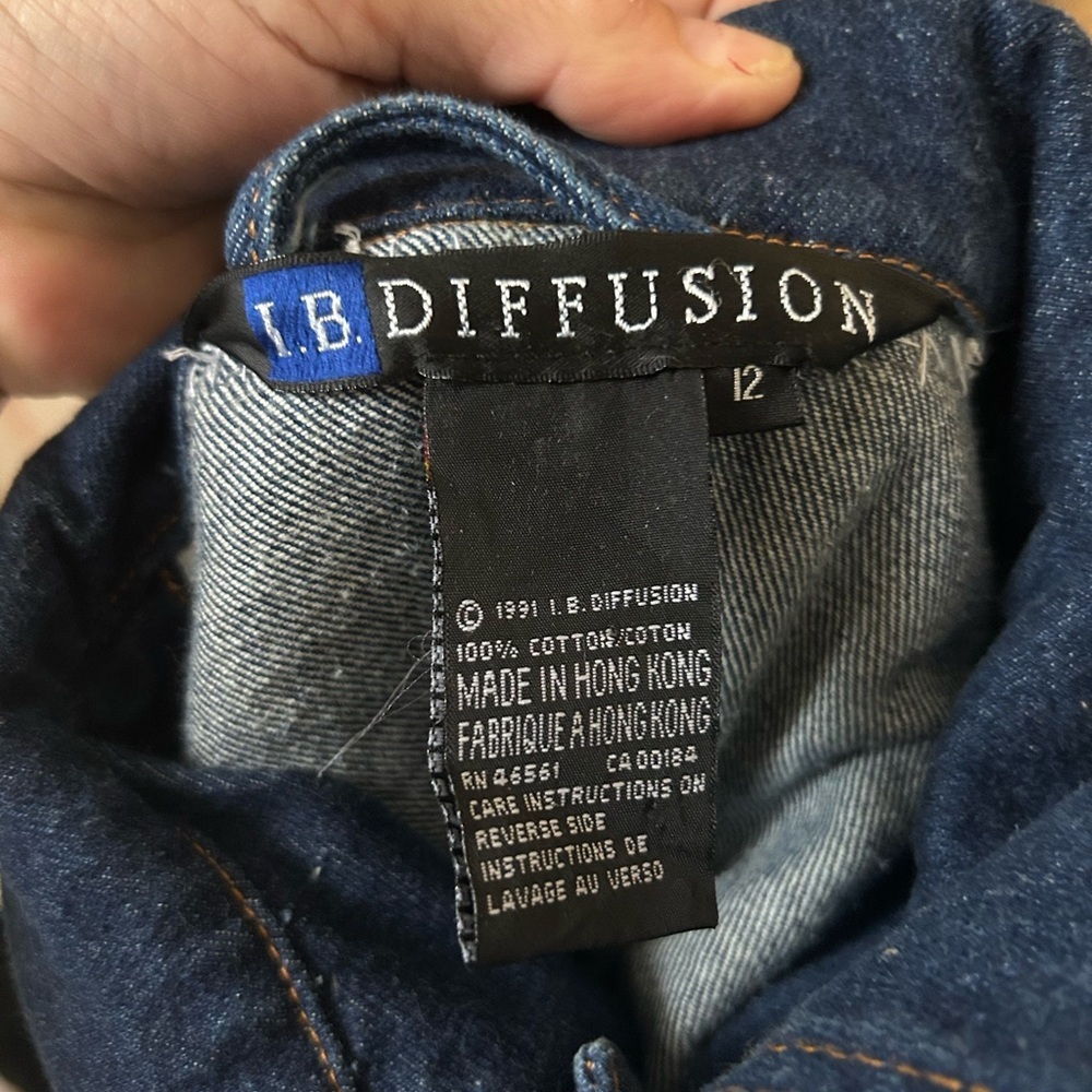 Vintage 1991 Ib Diffusion Sequin Beaded Denim Jea… - image 7